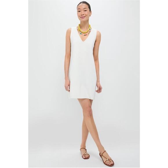 Tuckernuck Pomander Place Bixby Knit Mini Dress Ivory V Neck XL - Picture 5 of 14